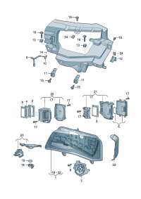 4H0941029AG-LED headlamp (For traffic only) Porsche panamera: