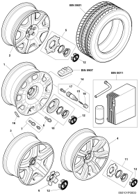 3W0601161J-WHEEL CAP-AUDI-Q7/TOUAREG