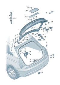 8X3827552-GAS SPRING VW TIGUAN