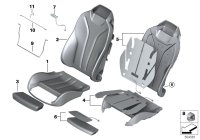 52108058333-Cover-seat leather lh