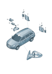 8K1949146A-Of the lane change assist system Warning indicator