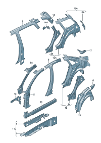 8E5810648B-Lining For side panel