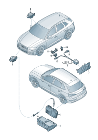 8W0907428B-Camera cont unit