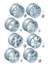 4H0601025N-Wheel rim-aluminium alloy  Colour code: