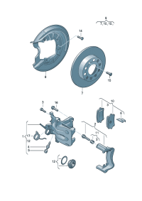 8P0098601M-Brake disc band Pad assy-brake  Add-contain position: