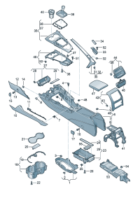 8W1863305B-Engine mounting Garnish assy-side