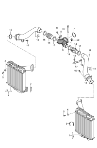 95511063900-Intercooler-w204/w204 Deprecated parts