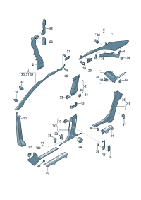4E0867239S-Guard, B- pillar For strap powerup Seatbelt Vehicle type