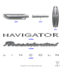 JL7Z16720AG-Plate, r, fr fender mtg