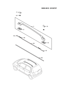 23861374-Moulding comp., center roof