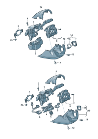 8V0953502-Switch, steering