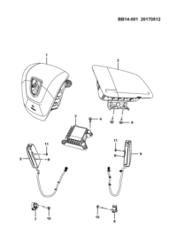 23587574-Module assy-air bag control