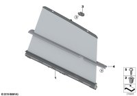 51357373633-Sunshade roller, lh