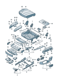 4GD881325DT4-Garnish assy-seat tray