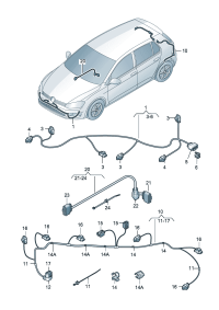 5G0971095A-Harness, bumper D  -10.08.2015