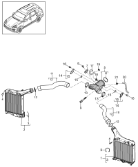 95811063900-Intercooler-w204/w204 Deprecated parts
