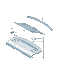 4F5863411D-Shelf, rear Finisher