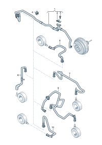 7P0611932AF-W/check valve Pipe, vacuum