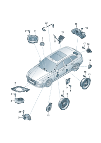 8W0035416D-Midrange speaker