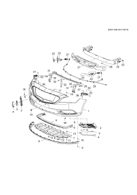 39103778-GARNISH FR BUMPER