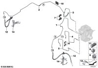 34301543564-COOLING PIPE/E34/39/E38/X5