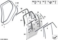 51357444110-Trim sash upper dr r rh