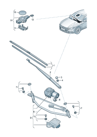 55G955425-Wiper blade (Driver seat)
