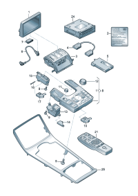 4E0919603K-Display unit For multi-media interface MMI