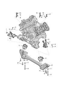 4W0199383-Hydraulic mount