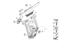 51377165599-WINDOW LIFTER W/OMOTOR RRLH X5