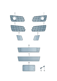 4G8807681-GRILLE ASSY-REAR COOLER,OUTLET