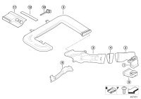 64227032951-Duct, rear seat area air, rh/lh