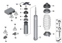 33522284311-SHOCK ABSORBER/REAR-3 E90/E91