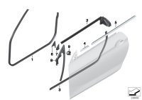 51767268800-Weatherstrip, door, rh