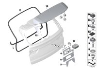 51767294464-Gasket, trunk lid ctr