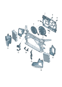 8V0121283S-PORSCHE CAYENNEAIR DUCT CENTRE