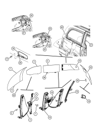 4894611AB-GLASS,FR DOOR WINDOW,LH