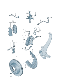 7L6615123T-Caliper mtg, w/o u200c pad