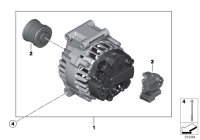 12317615484-ALTERNATOR 14V/150A-S(W220)199