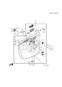 26200592-Switch (in.), door lock (black)