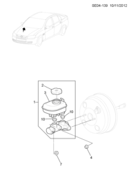 93733629-Seal, brake master cylinder