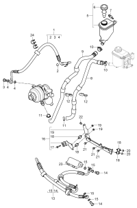 95534745140-Pipe, pressure Gear box Vane pump-series