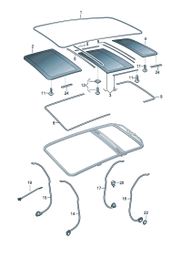 4L0877459B-Grommet Glass sliding roof