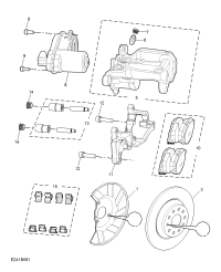 10890780-Protector, rr. disc brake