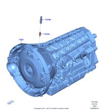 JL1Z7000F-Transmission assy-auto, note: for warranty-technical service hotline, this part may be pre-approved,