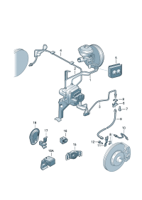 3BD614723C-From the hydraulic system to the brake hose Tube, brake