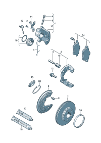 4B0615125A-Bolt-guide Brkt brkt, brake