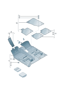 8KD863021-Pad, tray Porsche panamera: