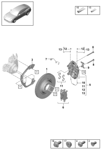 971615601J-PORSCHE CAYENNE BRK DISC LH FR