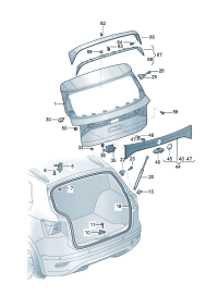 5GG827301A-LOCK ASSY, BONNET